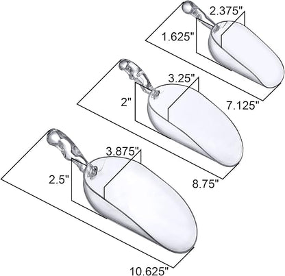 Amazing Abby - Elsa - Plastic Ice Scoops, Plastic Utility Scoops, 5/12/24-Ounce - Image 5