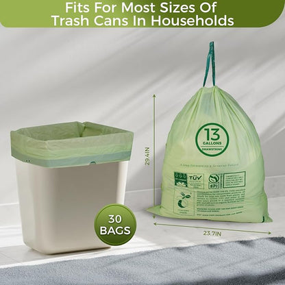 13 Gallon Compostable Trash Bags - Image 8