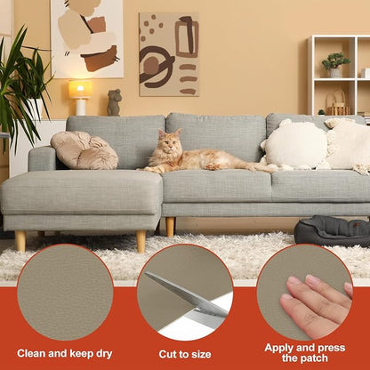 PATIKIL Leather Patches Tape for Furniture, 3.2 x 61 Inch Self Adhesive Vinyl - Image 3
