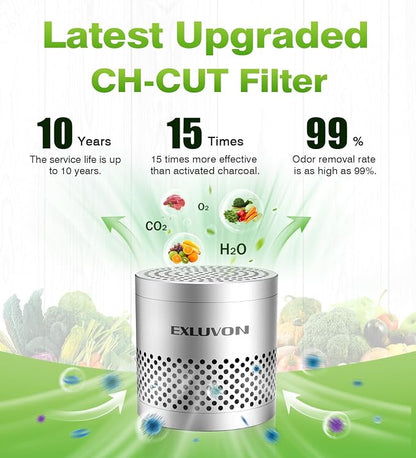 Fridge Deodorizer, Lasts for 10 Years Refrigerator Deodorizer Odor Eliminator - Image 3