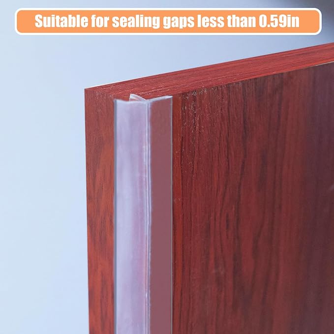 Orghtin T-Shaped Silicone Seal Strip, 10Ft Door Draft Stopper - Image 7