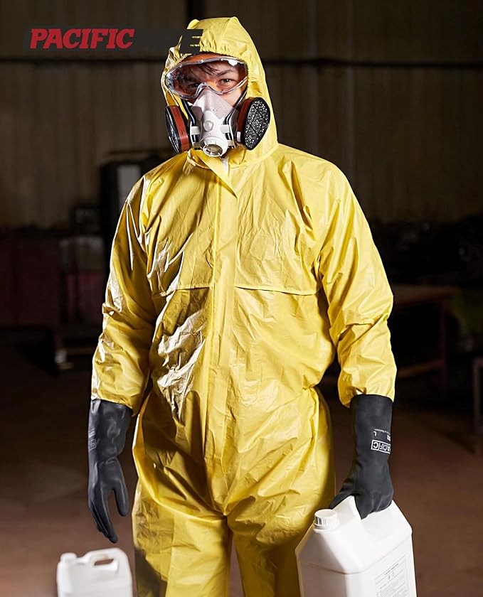 PACIFIC PPE 2 Pairs Chemical Resistant Gloves, Heavy Duty Industrial Rubber - Image 7
