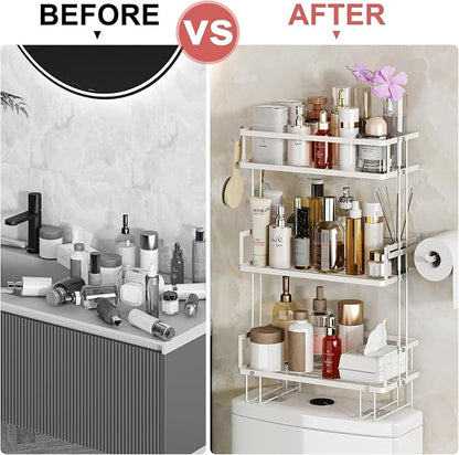 Godboat Bathroom Organizers and Storage, 3-Tier Over The Toilet Storage - Image 4