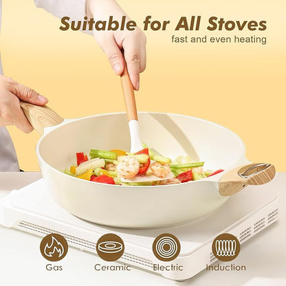 SENSARTE Ceramic Nonstick Frying Pan Skillet - Image 3