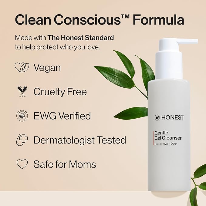 Honest Beauty Mini Gentle Gel Daily Face Cleanser | Calms, + Hydrates | Vegan + - Image 4