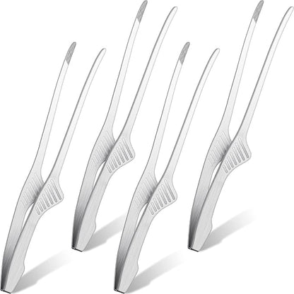 Patelai 4 Pieces Korean and Japanese BBQ Tongs Non Slip Cooking Utensils by Patelai