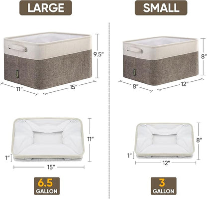 BALEINE 3 Pack Fabric Storage Bins - Image 2