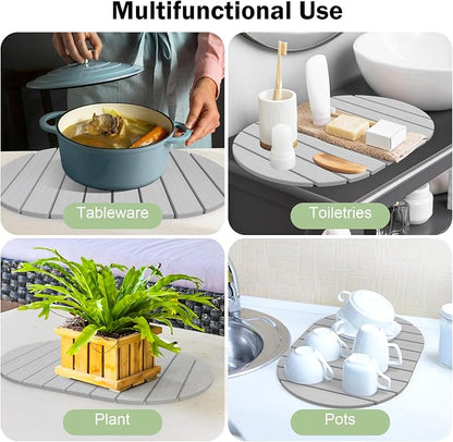 Stone Dish Drying Mat for Kitchen Counter, Versatile Stone Drying Mats for Cups - Image 6