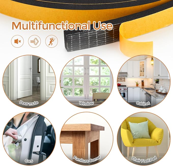 6.5 Feet Weather Stripping Door Seal, Window Insulation - Image 8