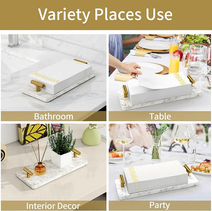 STWWO Napkin Holder for Bathroom, Guest Towel Holder Tray for Bathroom - Image 6