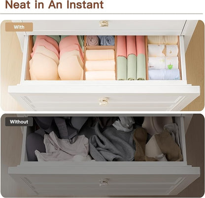 Criusia Drawer Organizer Clothes, 21 Pack Dresser Organizer - Image 6
