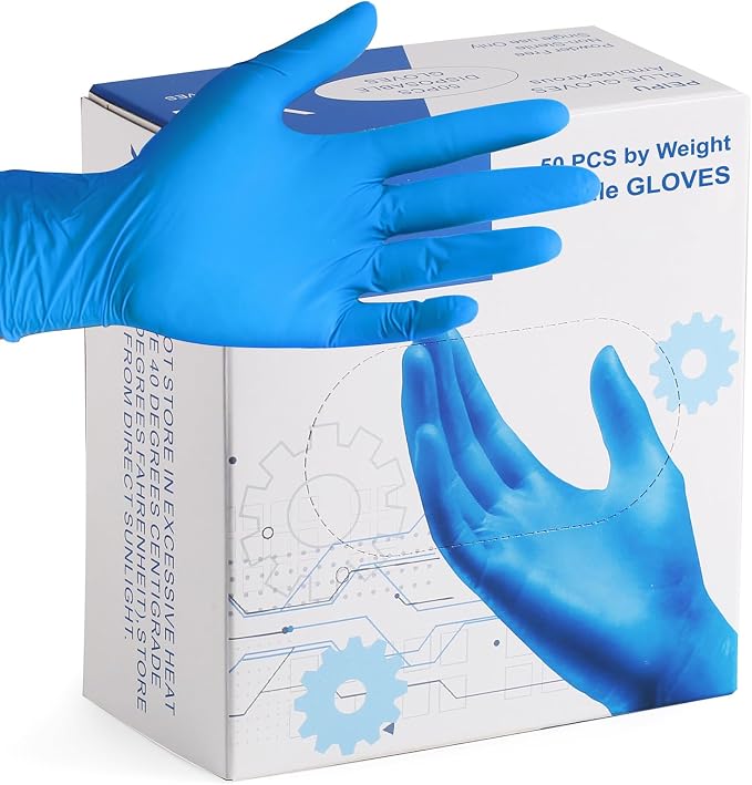 PEIPU Nitrile Disposable Gloves，Powder Free, Cleaning Service Gloves, Latex Free by PEIPU