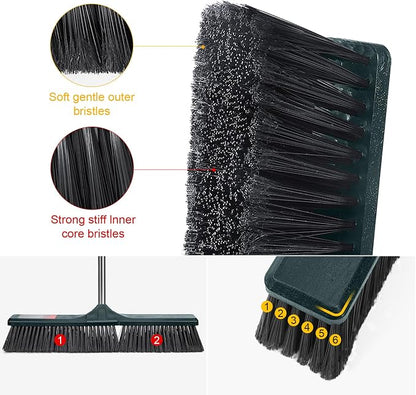 MASTERTOP 24" Push Broom Outdoor, Heavy Duty Garden Brush Broom - Image 4