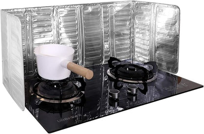 2 Pieces Splatter Guards for Frying Stove Splatter Guard Anti Oil Barrier by Shappy