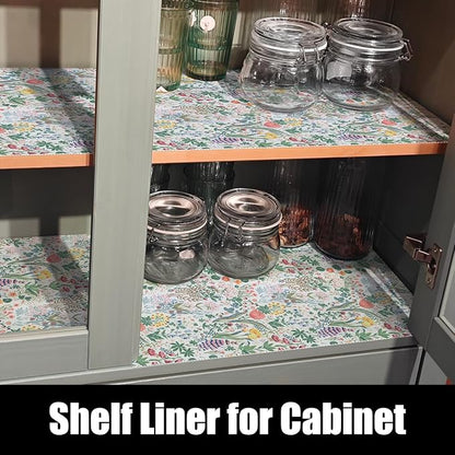 Floral Shelf Drawer Liners, 12IN x 20FT Non Adhesive and Strong Non-Slip - Image 6