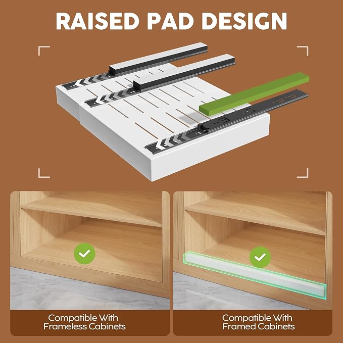 Seinloes 2Pack Expandable Pull Out Cabinet Organizer 21"Deep - Image 2