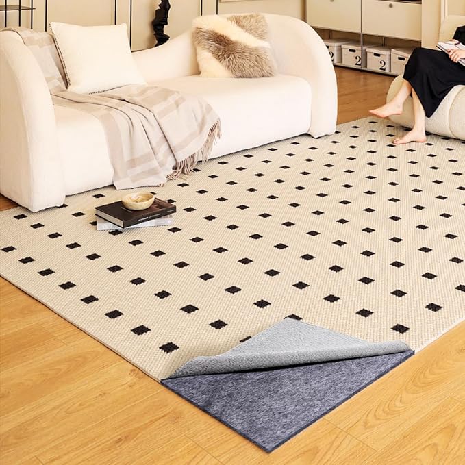 Extra Large Area Rug Pad, 9x12 Ft Cushioned Carpet Pad, Thick Felt Pad - Image 6