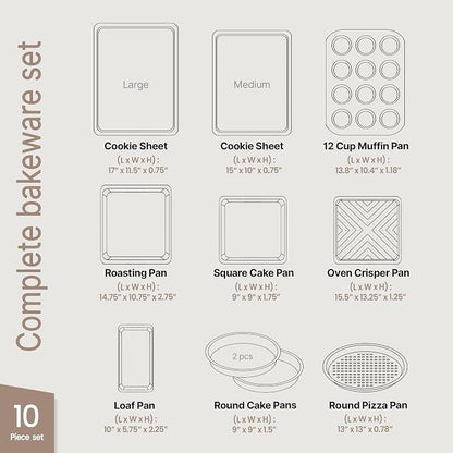 BAKKEN 10-Piece Kitchen Baking Pan Set - Image 2