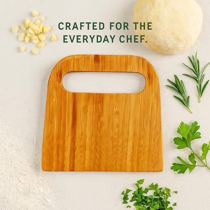 Mrs. Anderson’s Baking Bench Dough Scraper, Natural Bamboo 5.91" x 5.63" - Image 8