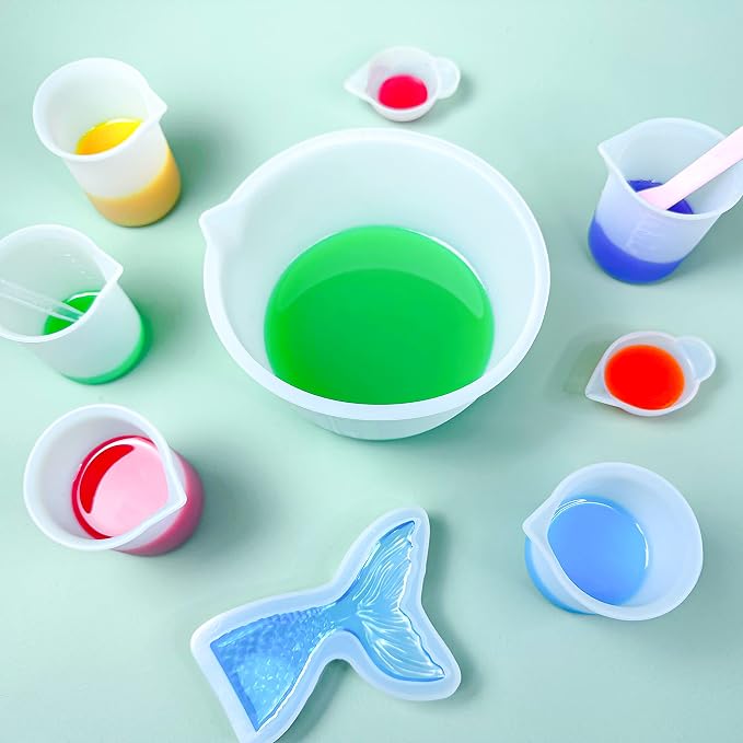 Silicone Measuring Cups Kit for Resin, Epoxy Supplies Set - Image 5