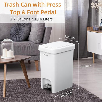 MOPALL Small Bathroom Trash Can - Image 7