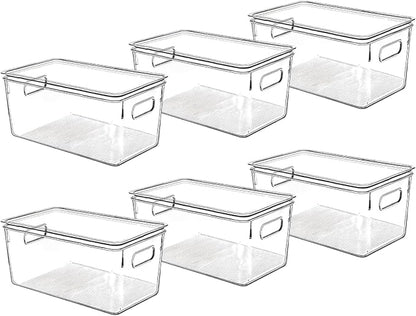 Clear Plastic Storage Bins by CONTROLKITCHEN