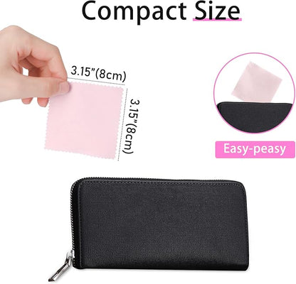 CATIFLIN 100pcs Jewelry Cleaning Cloth, Small Jewelry Polishing Cloth - Image 3