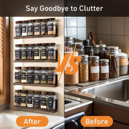 Wooden Lid Magnetic Spice Rack - Image 5