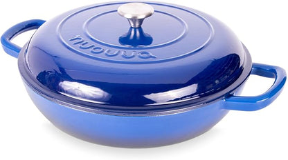 Shallow Cast Iron Casserole by Nuovva