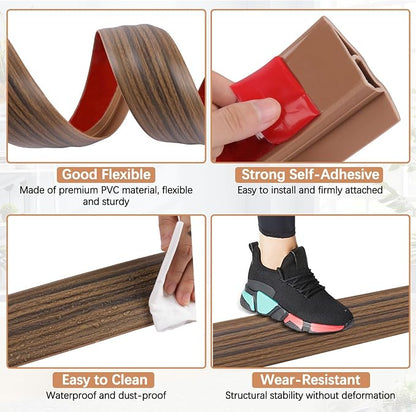 Vinyl Door Threshold Flooring Transition Strip Self Adhesive Carpet Edging Strip - Image 4