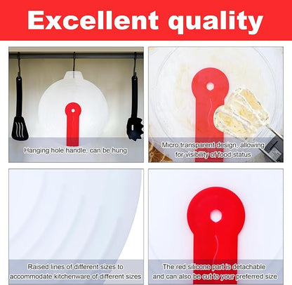 Splatter Guard for Mixer, Hand Mixer Splatter Guard, Cooking Splash Guard for - Image 3