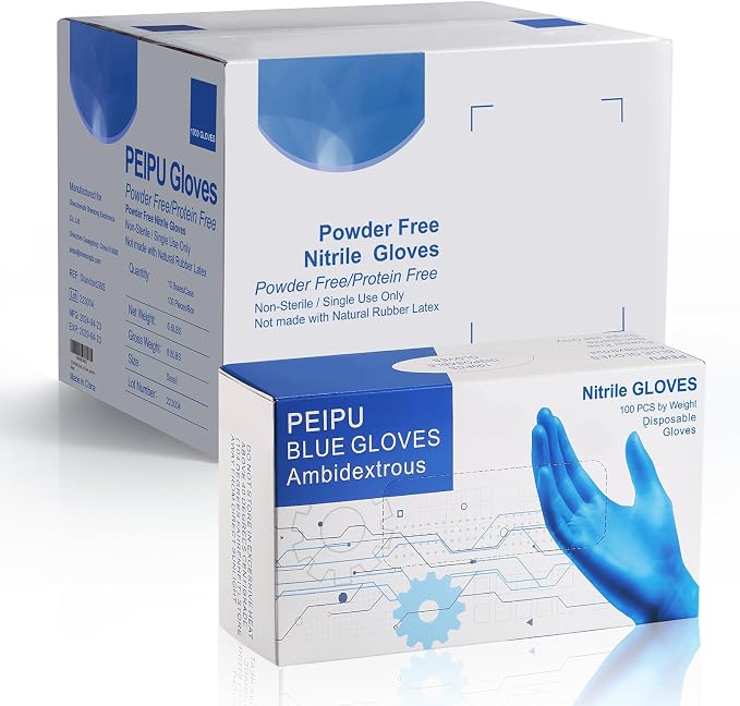 PEIPU Nitrile Disposable Gloves，Powder Free, Cleaning Service Gloves, Latex Free - Image 7