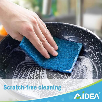 AIDEA Non-Scratch Scouring Pads, Dish Scrubber Pads - Image 3