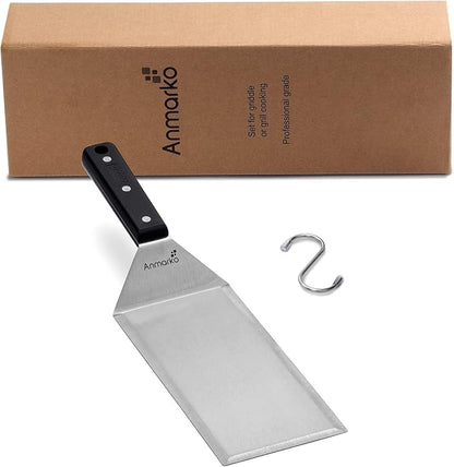 Turner 4x8 Stainless Steel Metal Griddle Spatula - Image 6