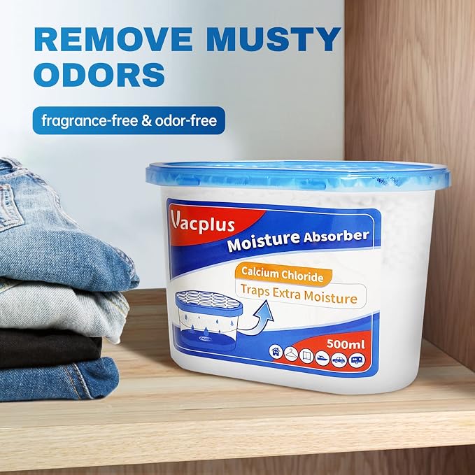 Vacplus Moisture Absorbers 12 Pack, 10.5 Oz, Humidity Absorber Boxes Attracts - Image 5