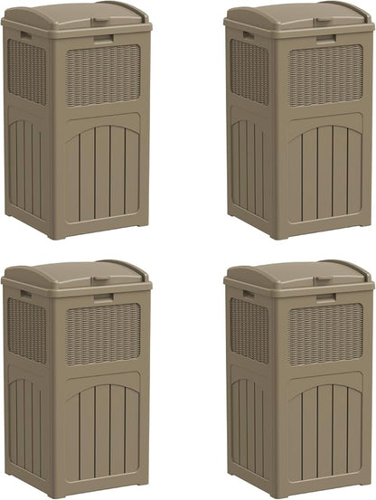 Greesum 33 Gallon Resin Outdoor Trash Can by BuynowfromGreesum