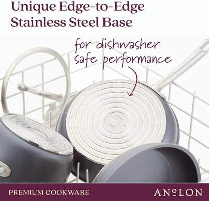 Anolon Accolade Forged Hard Anodized Nonstick Frying Pans/Skillet Set, 10 Inch - Image 8
