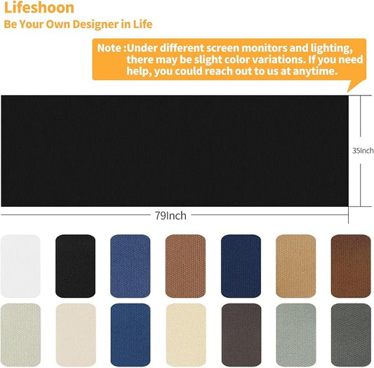Fabric Repair Patches, 35X79 Inch Canvas Self-Adhesive Fabric Patches Tape - Image 2
