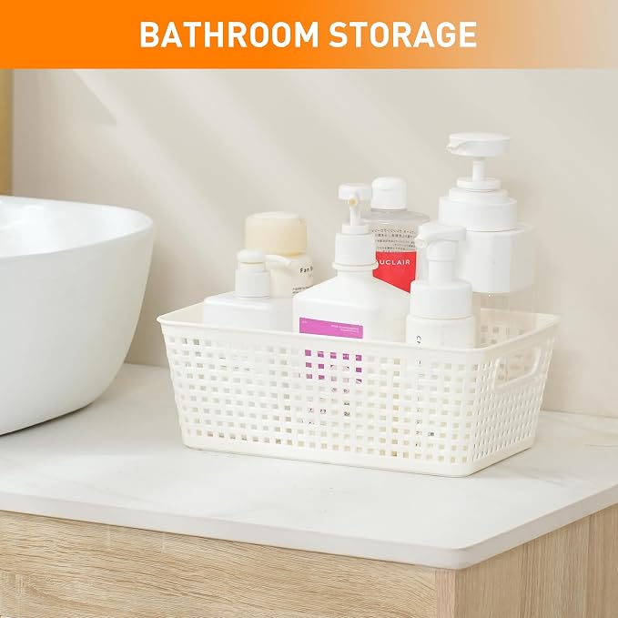 Plastic Storage Baskets With Lid, Storage Bins - Image 6