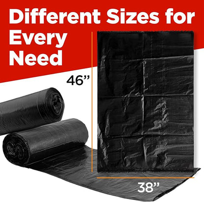 ToughBag 44 Gallon Commercial Trash Bags, 38x46” – 39, 42 Gallon Contractor Bags - Image 2