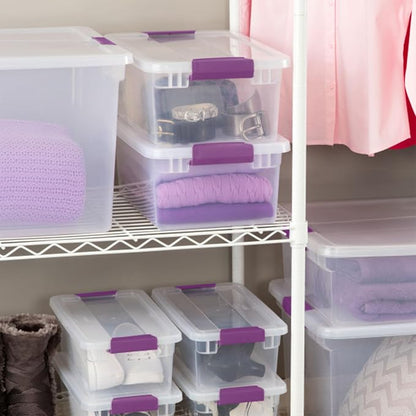 Sterilite 48-Pack 15 Quart ClearView Latch Box, Stackable Organizer Bins - Image 8