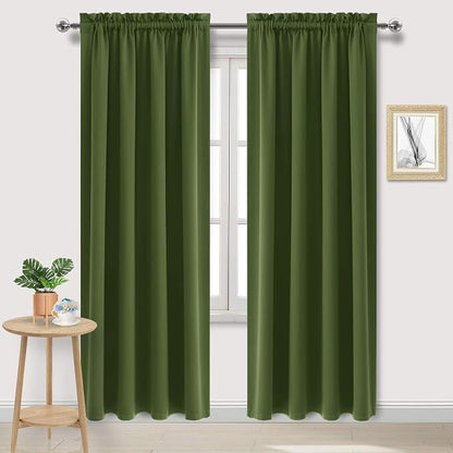 DWCN Blackout Curtains Room Darkening Thermal Insulated Bedroom Curtains Window by DWCN