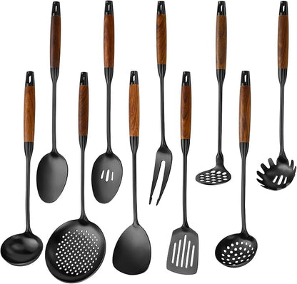 Izurok 18/10 Stainless Steel Kitchen Utensils Set, 10 Piece Cooking Utensils by IzurokBuynow