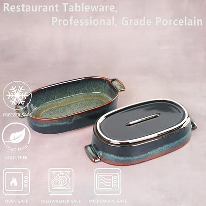 Ceramic Oval Casserole Baking Dish, 1 Quarts Baking Dish - Image 3