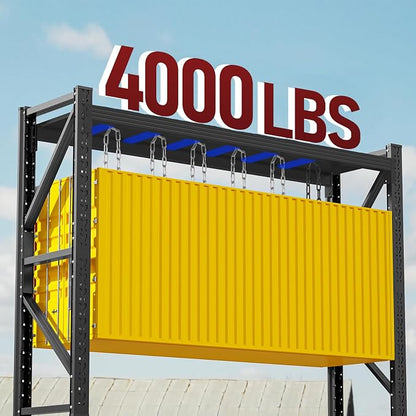 4000LBS Storage Shelves Heavy Duty, 4 Tier Adjustable Shelf, Garage Storage - Image 4
