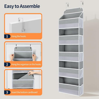 Yecaye Over The Door Organizer Storage, 5-Tier Heavy Duty Door Organizers - Image 9
