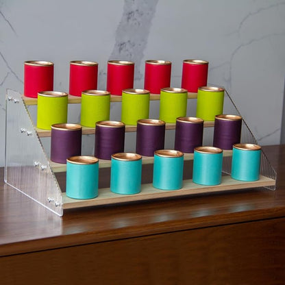 nianfeng Tiered Spice Rack, 4-Tier Spice Pantry Kitchen Cabinet Organizer - Image 8