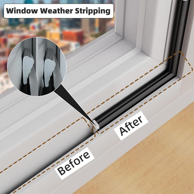 3 Pack*16.4 Ft Weather Stripping Seal Strip - Image 4