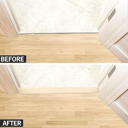 5Ft Floor Transition Strip Self Adhesive Vinyl Cover Floor Strip Flat Divider - Image 4
