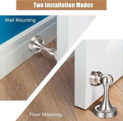 8 Pcs Magnetic Door Stoppers Stainless Steel Door Stops Magnetic Catch Holder - Image 6